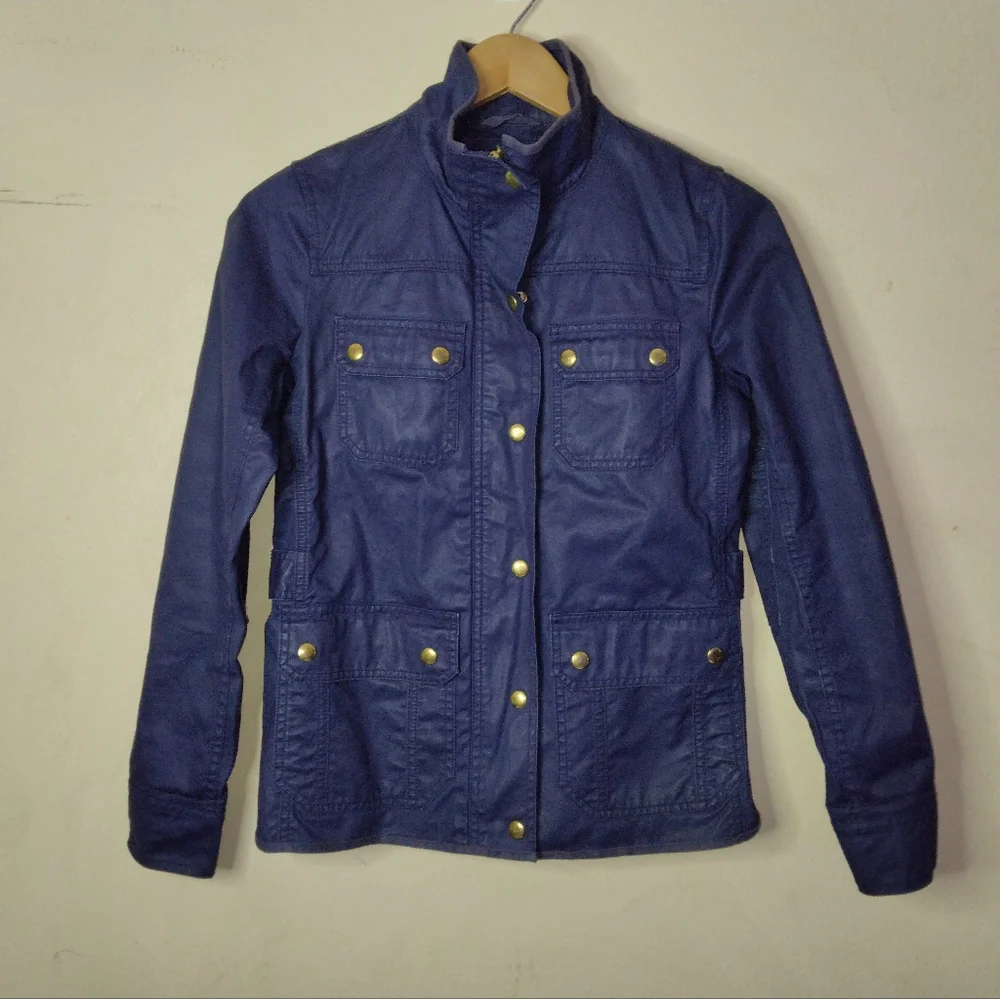 J. Crew Downtown Field Utility Military Relaxed boyfriend fit Jacket Siz…
